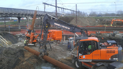 trillingvrij door geboorde brugfundering