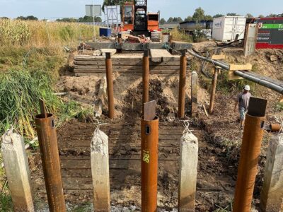 Solines levert buizen voor de vervanging van bruggen