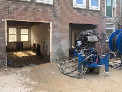 Schroefinjectiepalen voor een renovatieproject in Leiden