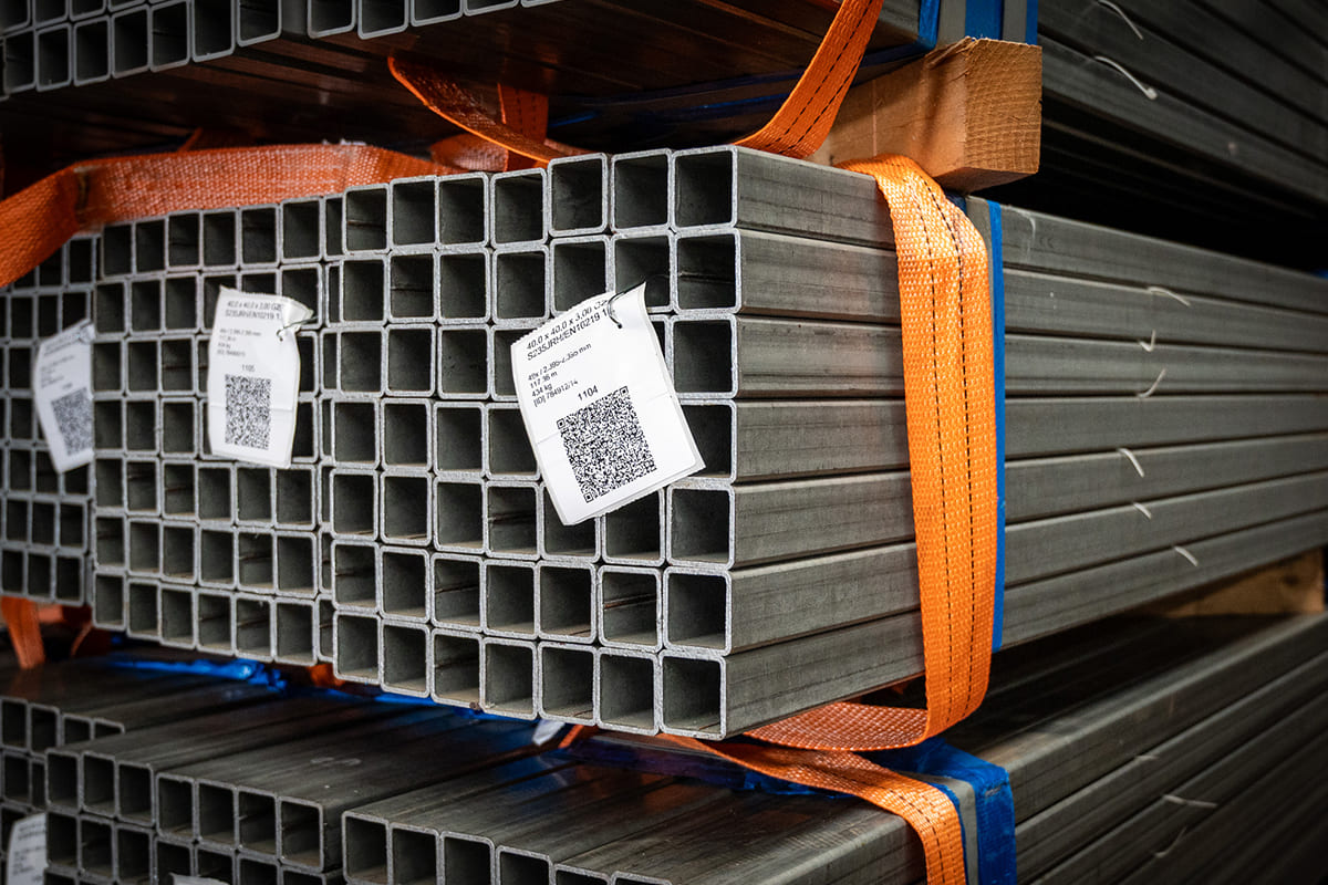 Bundel verzinkte kokers 40,0 x 40,0 x 3,00 millimeter