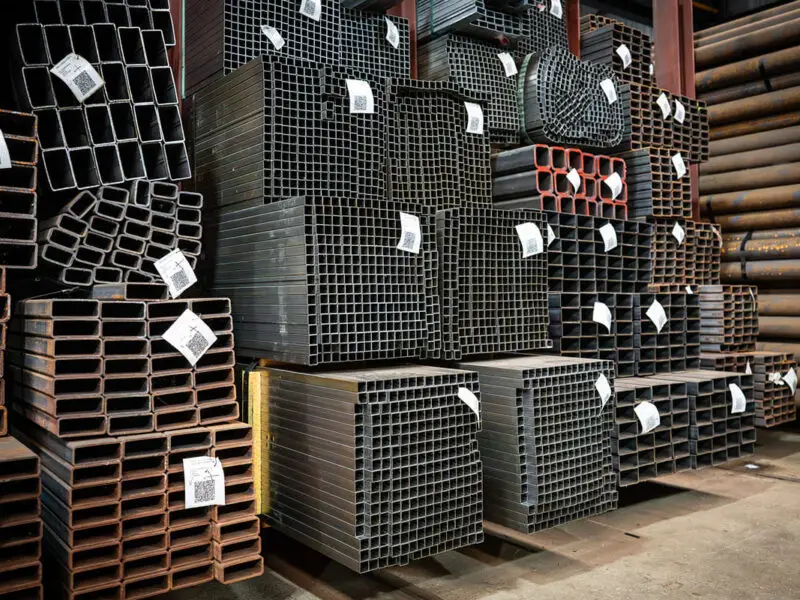 Stalen kokers - 25,0 x 25,0 x 1,00 millimeter