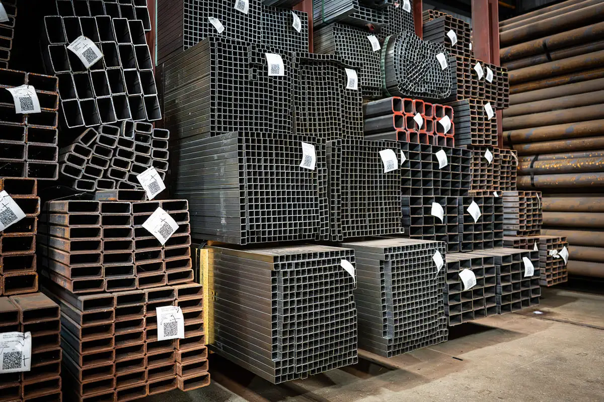 Stalen kokers - 25,0 x 25,0 x 1,00 millimeter